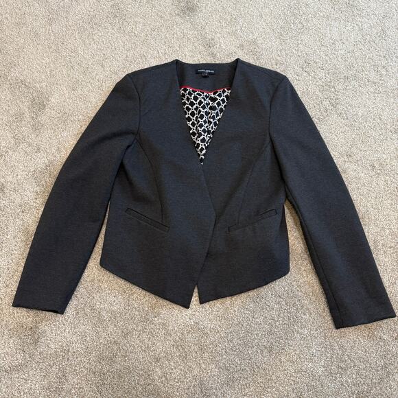 Mario Serrani large open front asymmetrical jacket blazer C1 2375 - Picture 5 of 13